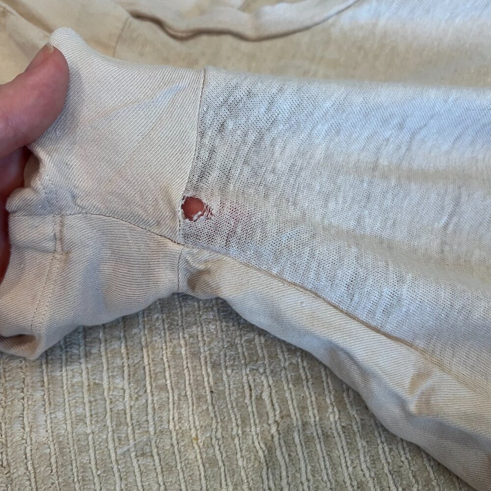 100% linen t-shirt (Reiss) in stone - Picture 10 of 10